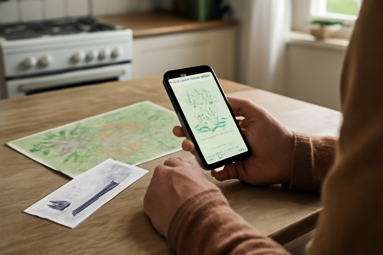 Billets et smartphone avec planning de réservation pour un parc en plein air
