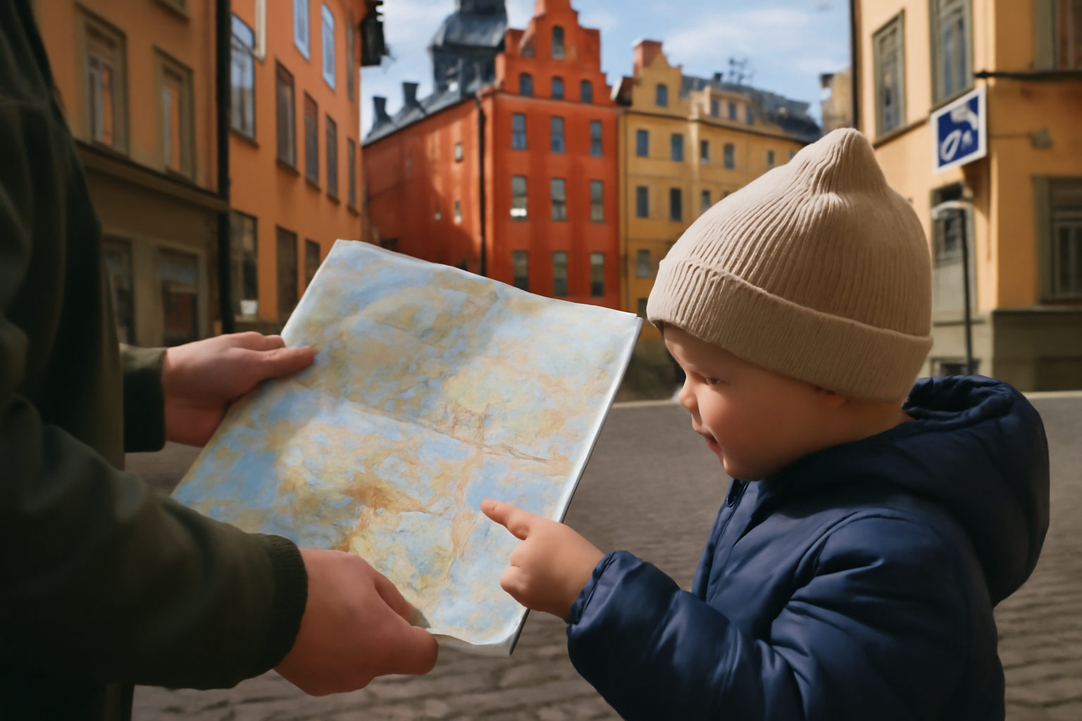 quartiers de Stockholm et itinéraire sur plan