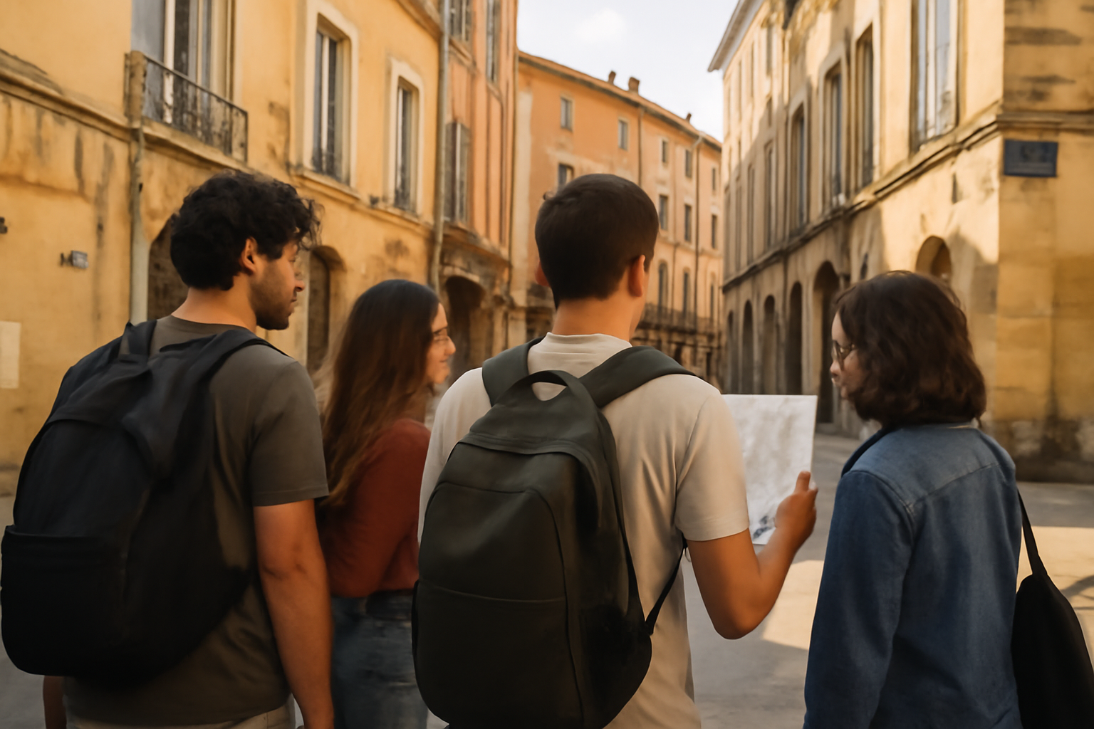 Aix en provence carte : itinéraire centre et quartiers culturels