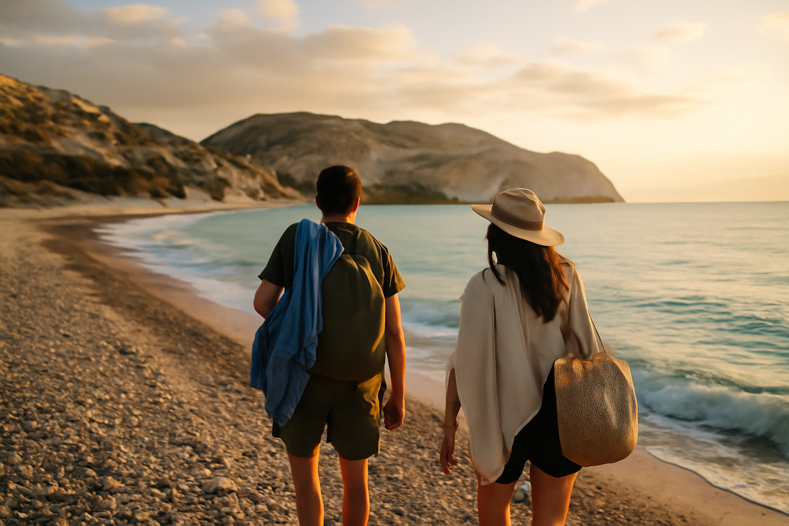 Crique à Chypre, chypre que visiter pour des vues et baignades tôt le matin