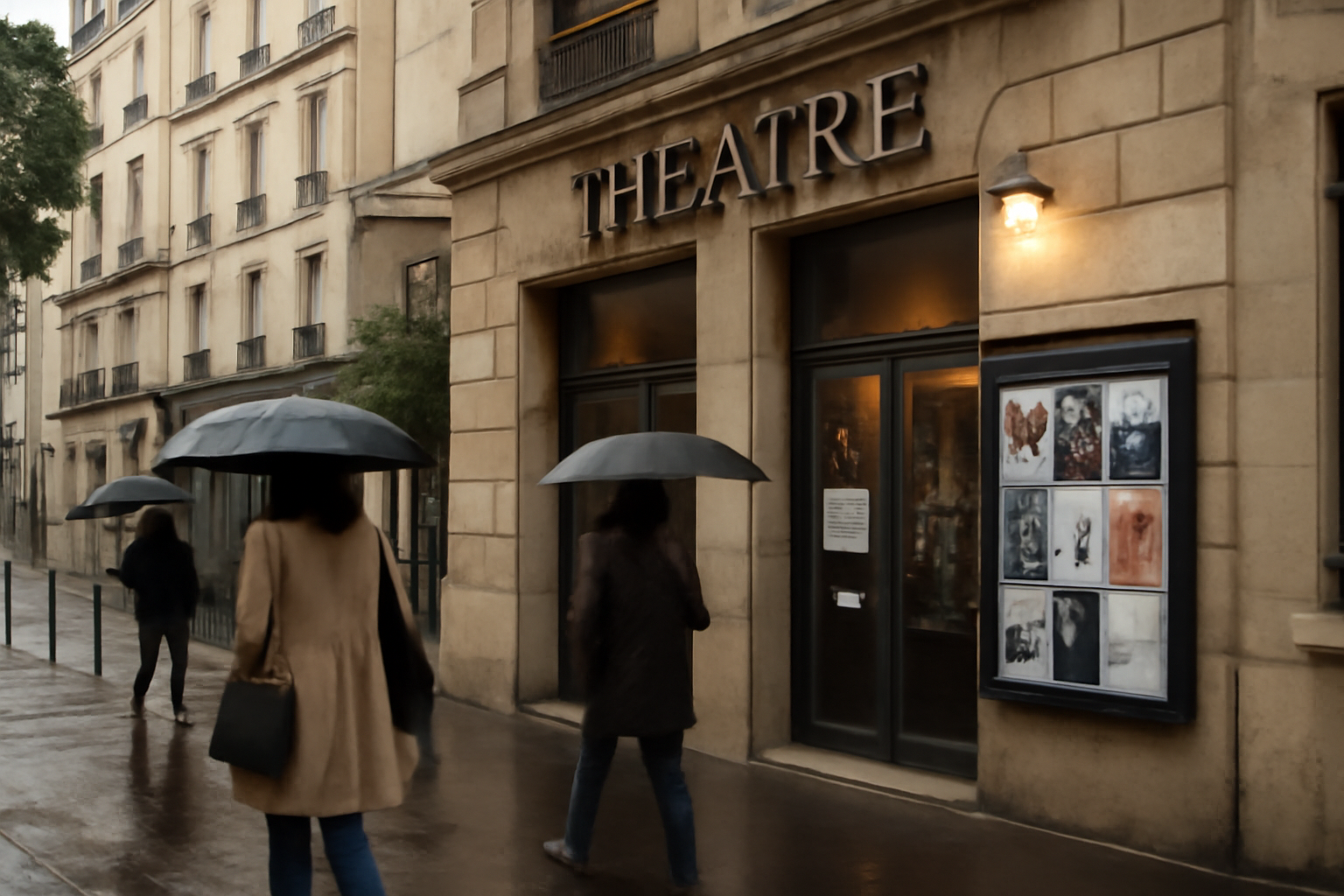 Entrée du théâtre de la bastille à Paris, rue de la Roquette