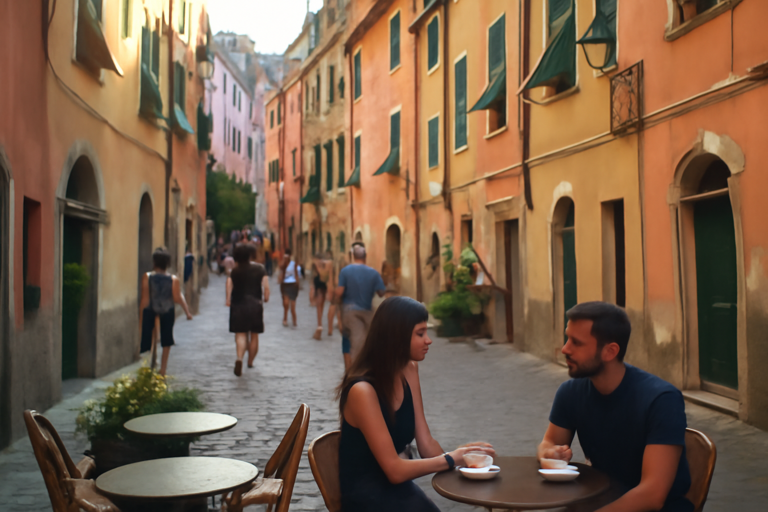 Village Italie : ruelles en pierre et façades colorées dans un village italien en Ligurie