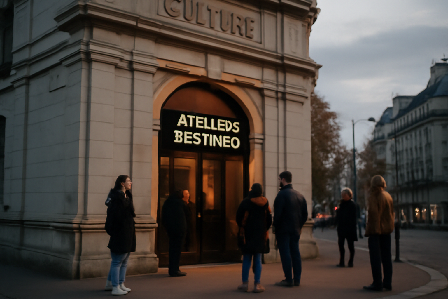 Façade des Ateliers Berthier au 32 boulevard Berthier à Paris