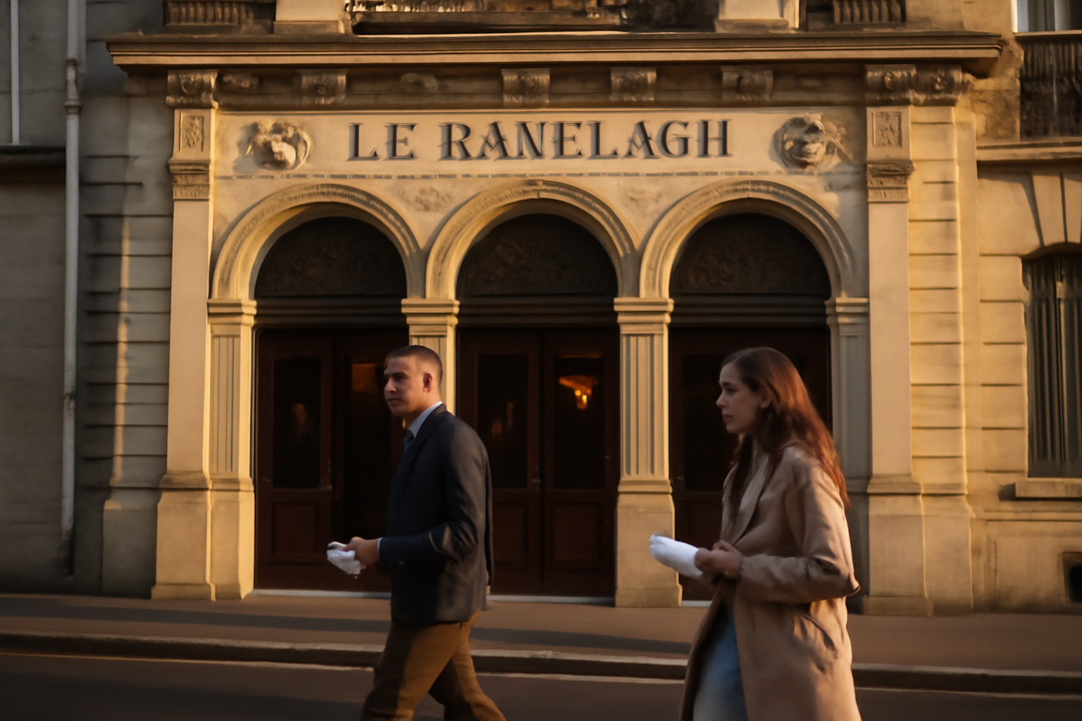 Façade du Théâtre Le Ranelagh à Paris (5 rue des Vignes, 16e)