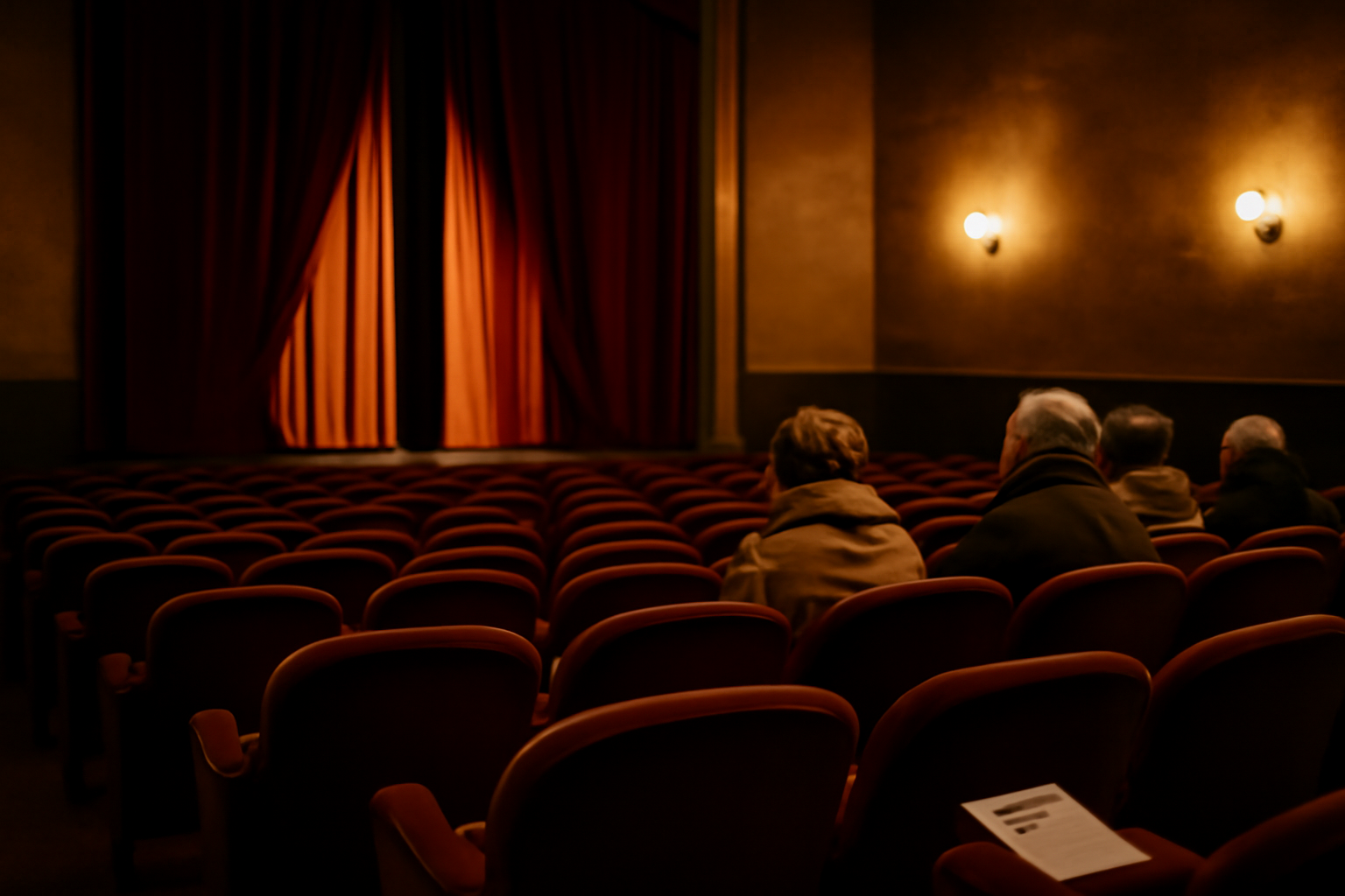 Salle de théâtre du Théâtre Alexandre-Dumas à Saint-Germain-en-Laye avant une représentation
