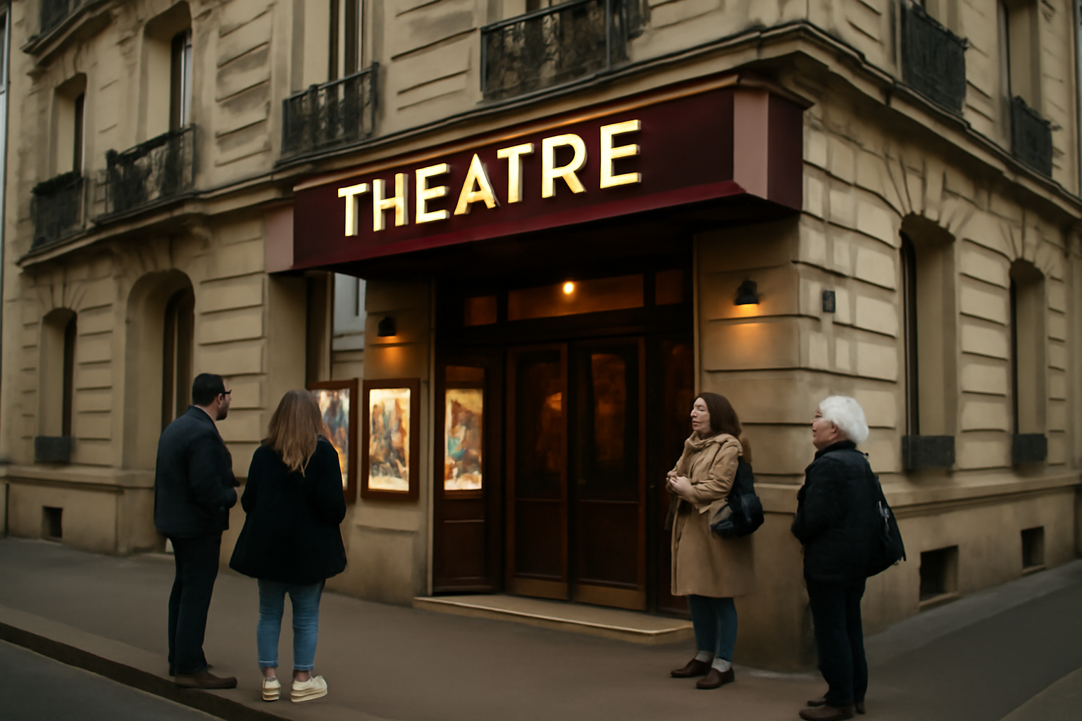 Entrée du Théâtre Tristan-Bernard à Paris 8e, 64 rue du Rocher