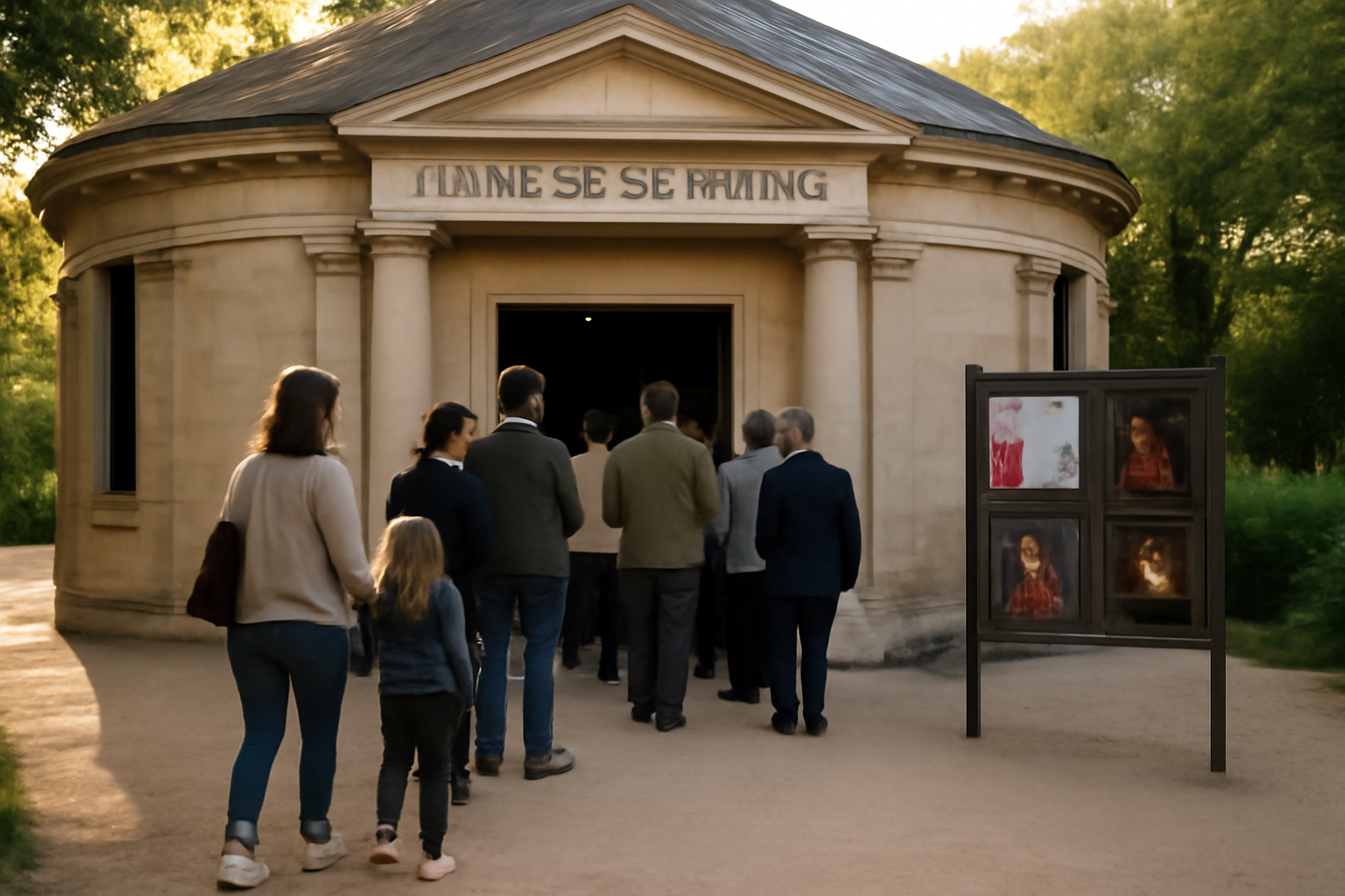 Entrée du manège de reims au Square de la Patte d’Oie, file d’attente avant un spectacle