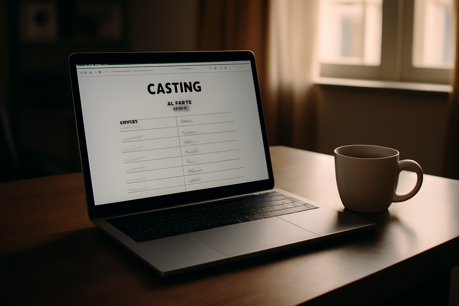Distribution de la petite histoire de france : consultation du casting sur un ordinateur, pages de crédits et liste acteur — rôle
