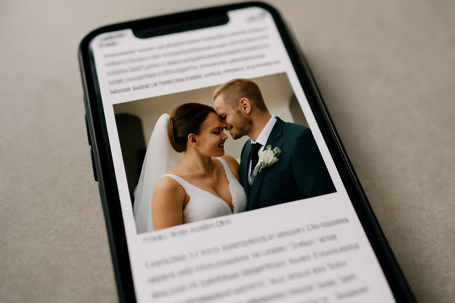 Crédit photo et légende sur une image de mariage, vérification du contexte et de la source
