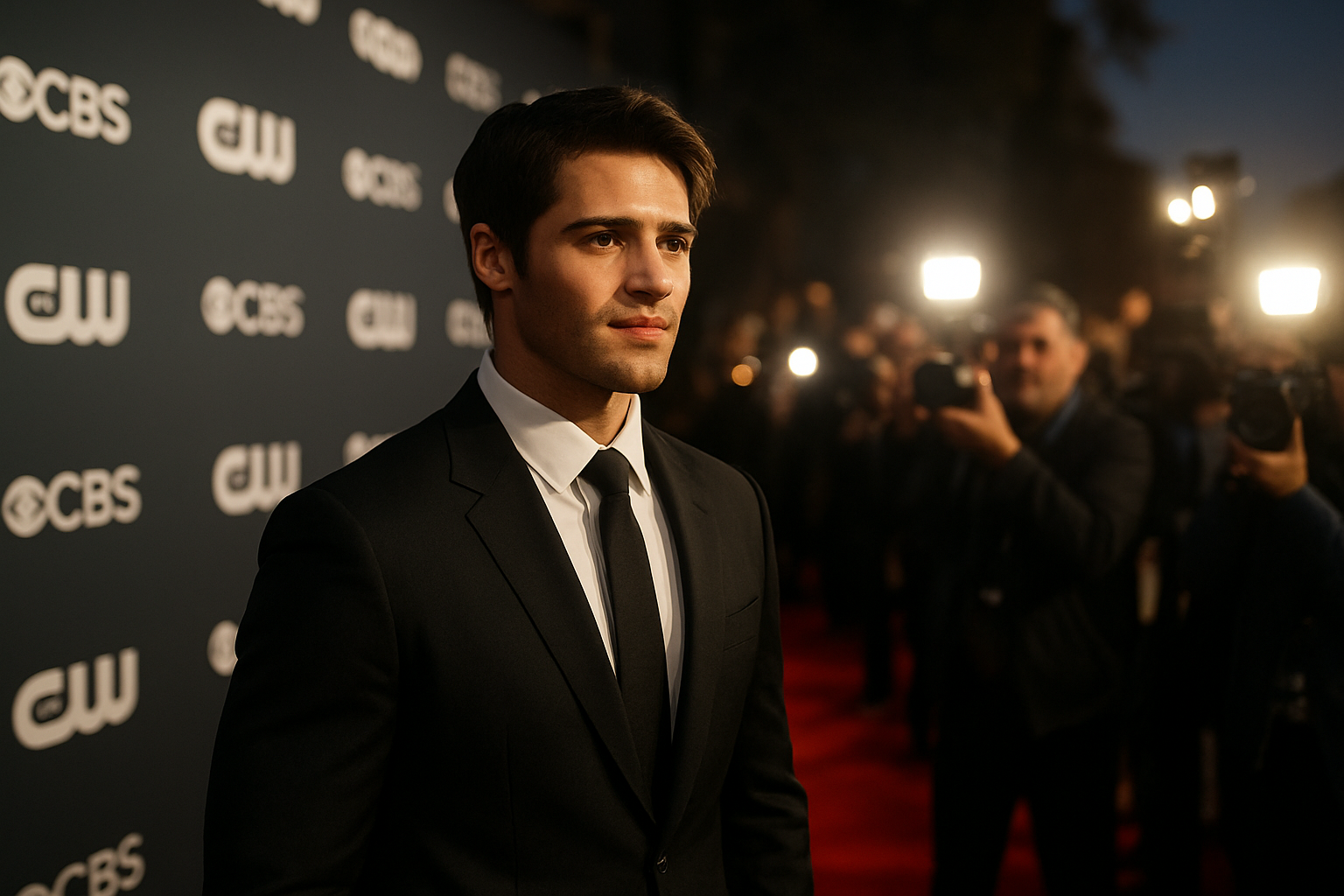 Steven R. McQueen sur un tapis rouge lors d'une première de série
